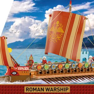 COBI 20071 Roman Warship | 1,810‑Piece 1:48 Ancient Roman Warship Building Set
